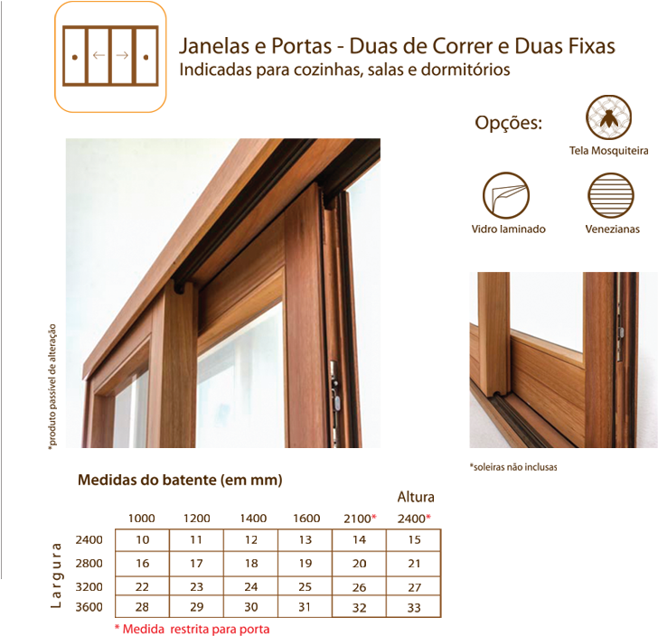 Janelas Portas Duas Correr Duas Fixas - Mado Portas E Janelas (773x755)