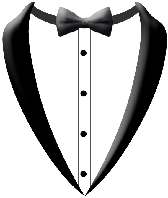 Prom Tuxedo Bride Silhouette Clip Art - Tuxedo Shirt Clipart Png (569x671)