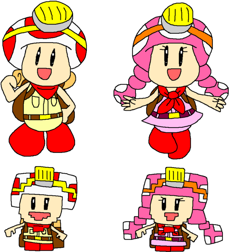 Captain Toad And Toadette Video Game Hero By Pokegirlrules - Captain Toad Deviantart (933x856)