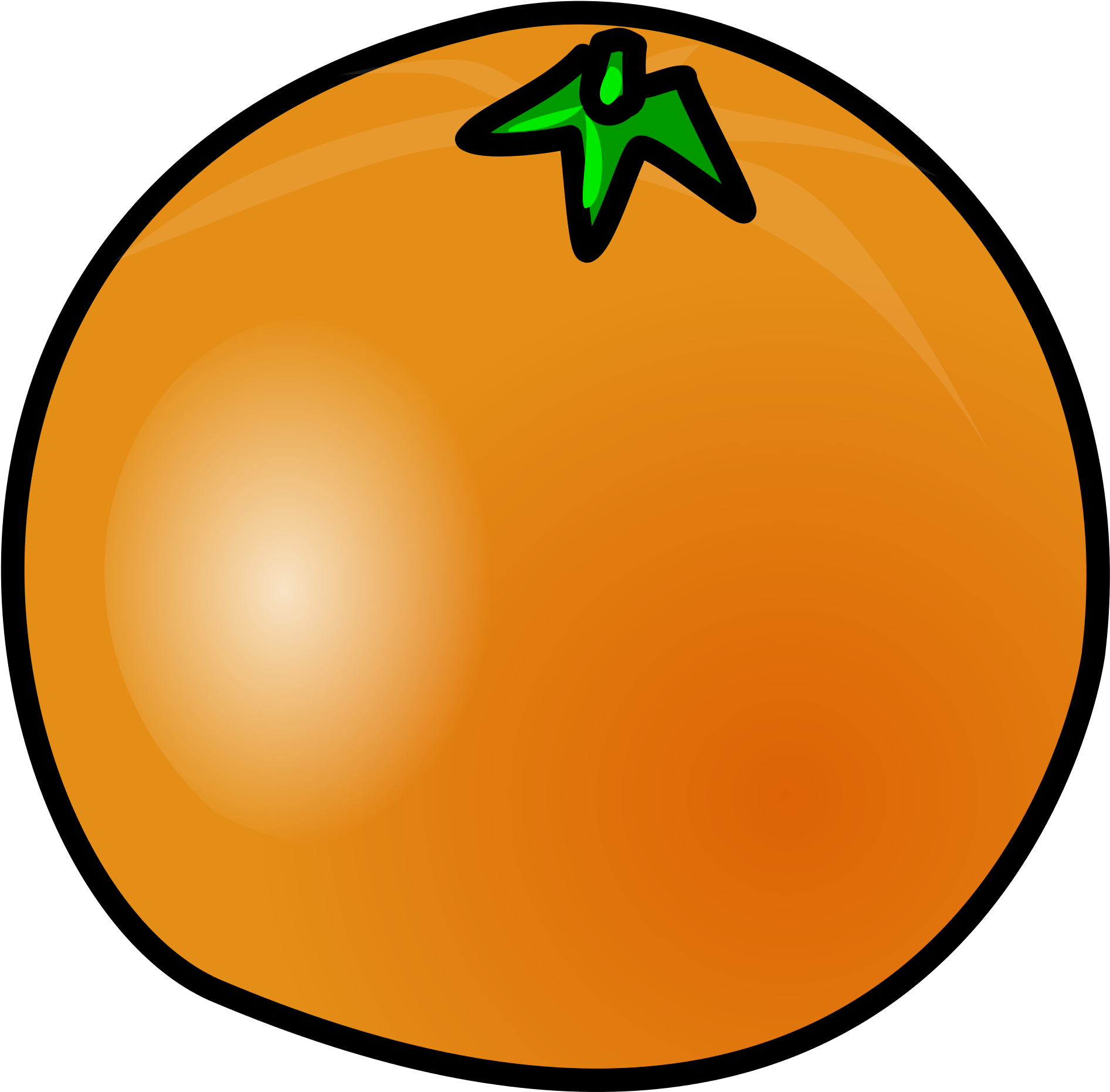 Open - Custom Orange Cartoon Shower Curtain (2000x2000)