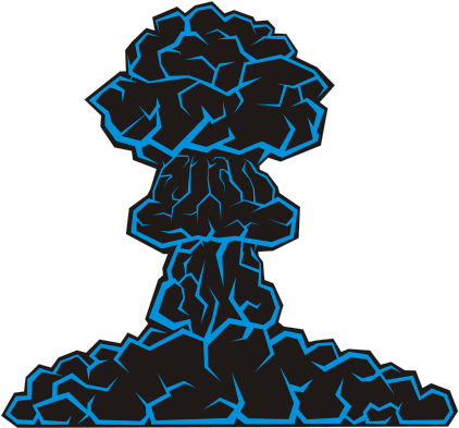 Explosion Clipart - Mushroom Cloud .png (600x424)