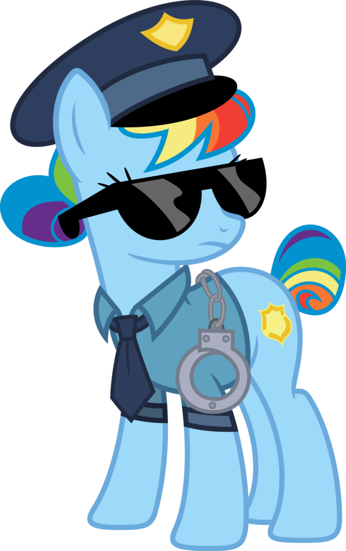 Policemare Dash By Blah23z - Rainbow Dash Police (708x1127)