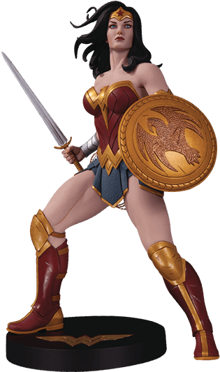 Wonder Woman Takes Sword And Shield In Hand In This - Dc Designer Series Statue (600x600)