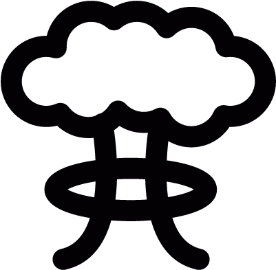 Nuclear Bomb Vector - Icono Explosion Nuclear (400x400)