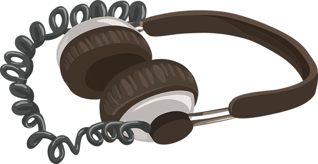 Headphones Headset Earphones Audio Sound T - Animasi Headset (657x340)