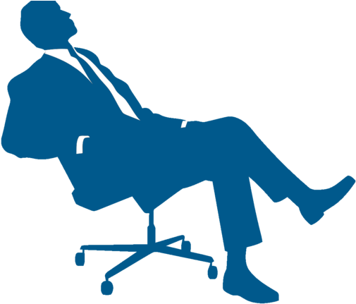 A Month In The Life Of - Man In Chair Silhouette (512x437)