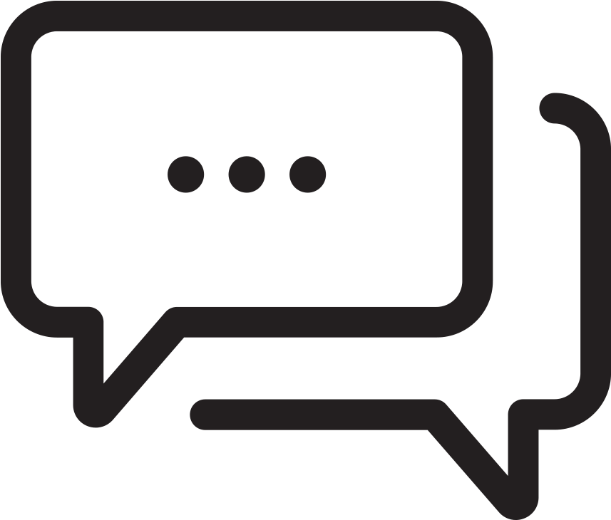 Chat - Conversation Icon Outline (1000x1000)