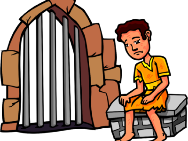Trial Cliparts Clipartsjail - Joseph In Jail Clipart (640x480)