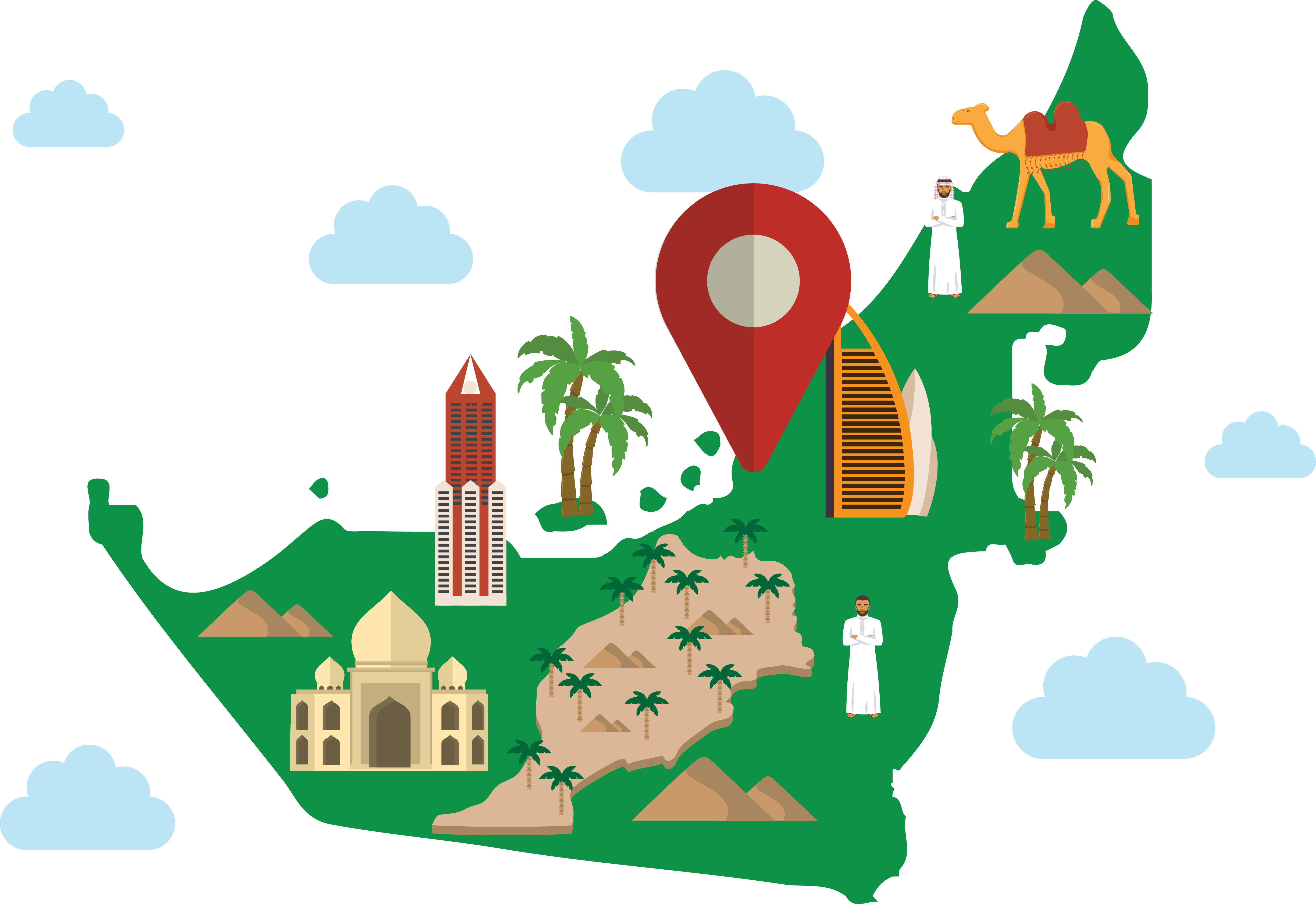 Dubai Euclidean Vector Clip Art - Dubai Euclidean Vector Clip Art (4895x3364)