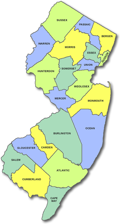 New - Map Of New Jersey (670x800)