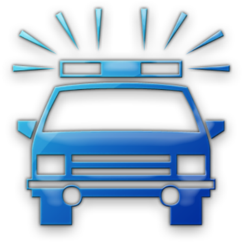 Police-car - Police Car Icon Png (600x600)
