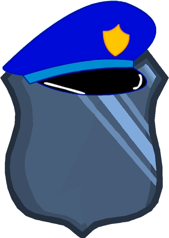 Police Badge Body - Cartoon (570x773)