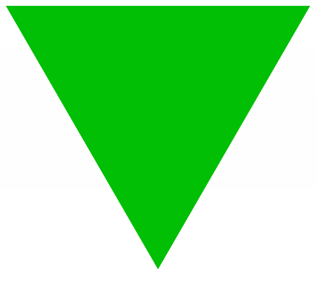 Green Triangle Clip Art Related Keywords Amp Suggestions - Green Upside Down Triangle (1024x910)