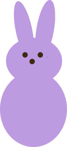 Purple Peep Clip Art - Easter Peeps Clipart (276x598)