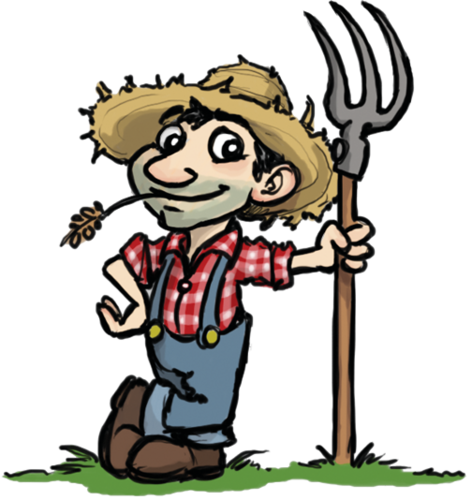 Blurble - Farmer Png (472x500)