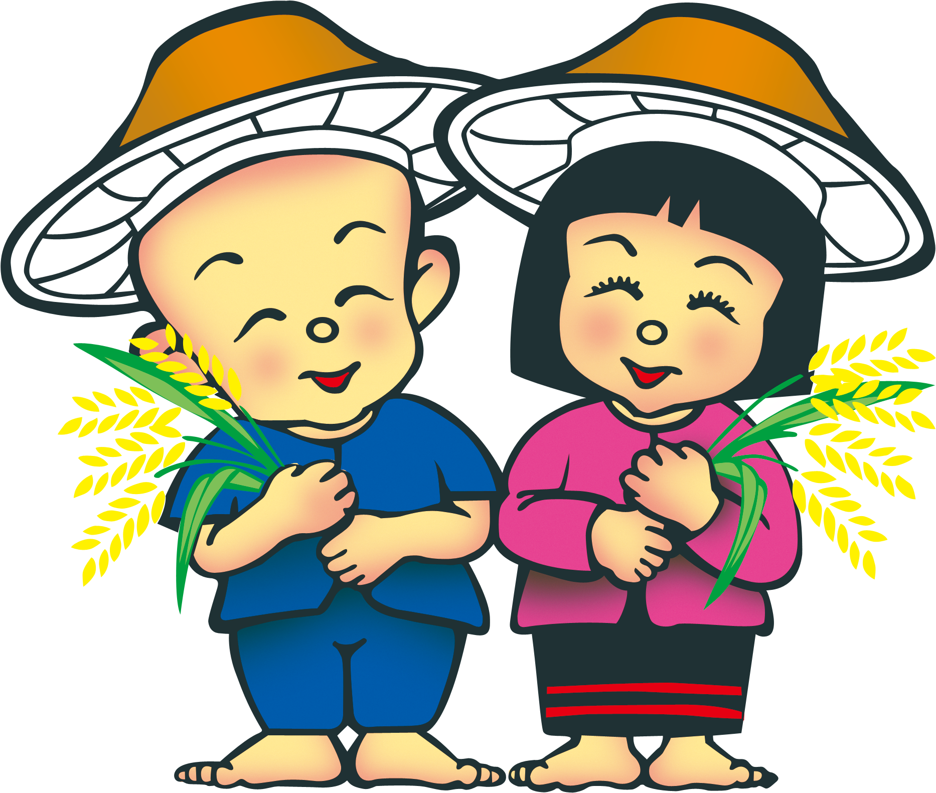 Download Png - 农民 卡通 (2113x1869)