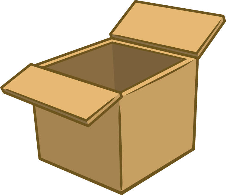 Silly Scavenger Hunt Icon - Club Penguin Cardboard Box (758x655)