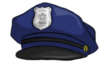 Police Officer Hat Clipart - Policehat Cartoon (450x300)