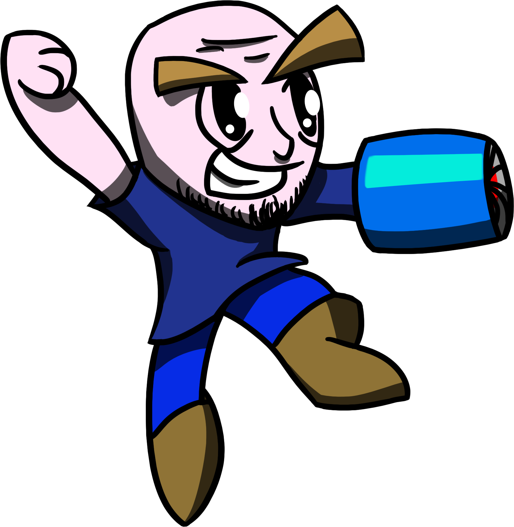 Gaming Icons Re-imagined As Video Game Inspired Cartoons - Brentalfloss Vs Avgn (1695x1737)