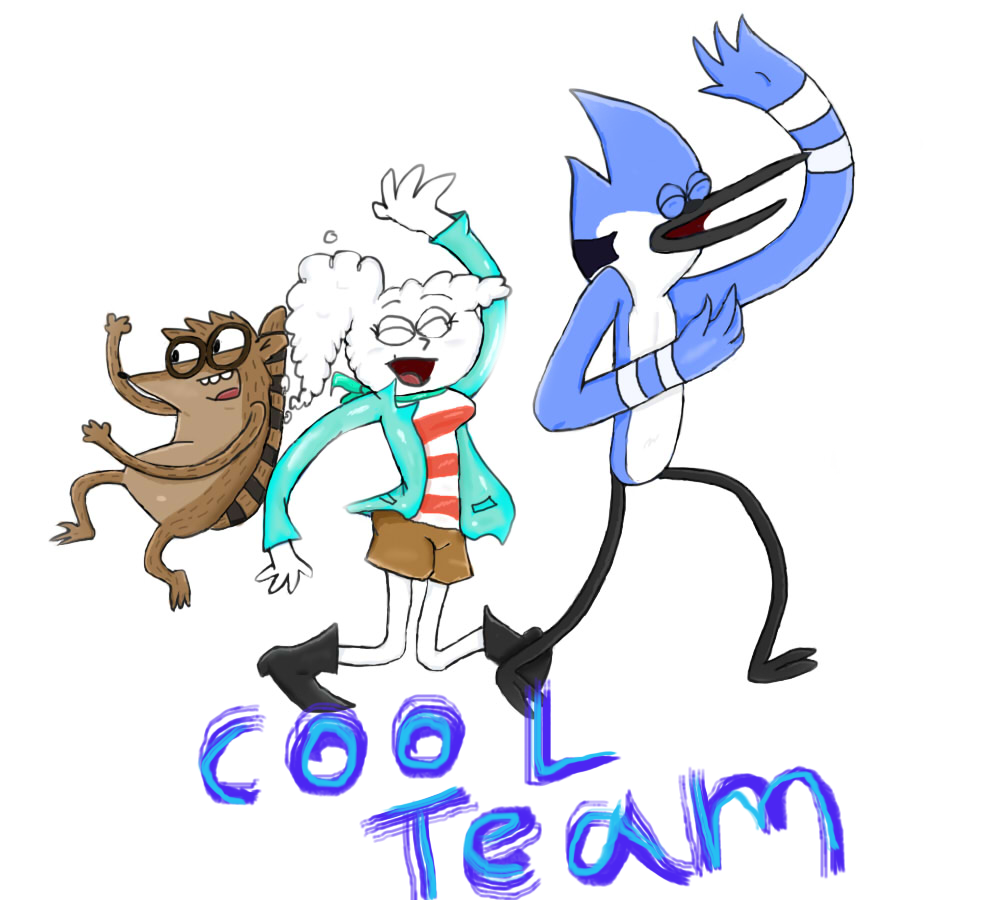 Lazy-gal 84 48 Cool Team No Background By Minimoose1231 - Cartoon (1000x900)