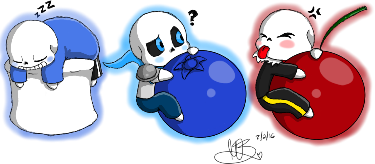 Sans, Sans, And Sans - Chibi Underfell Sans (1280x720)
