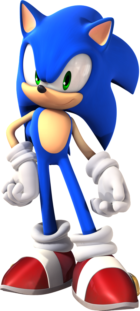 Todos Los Renders De Sonic - Super Mario And Sonic (1127x2493)
