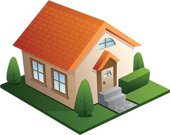 House Cleaning Service - Building Illustration (600x472)