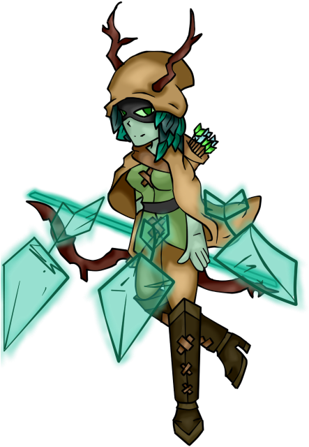 Huntress Wizard By Mechafox086 - Illustration (576x960)