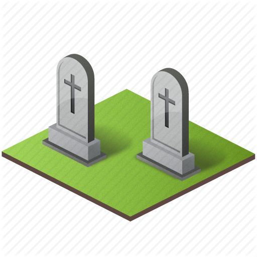 Graveyard Icon - Grave 3d Icon (512x512)