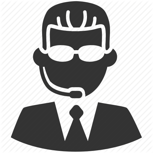 Broker, Call Center, Dealer, Gambling, Receptionist, - Bodyguard Icon Png (512x512)