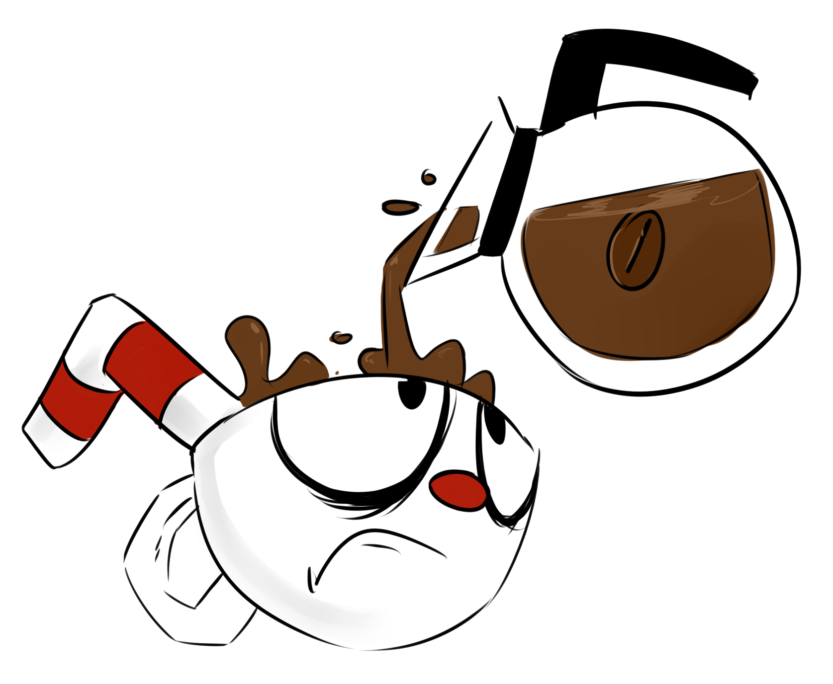 Darkingthehedgehog 9 4 Cuphead And Coffee By Darkingthehedgehog - Cuphead (1824x1560)
