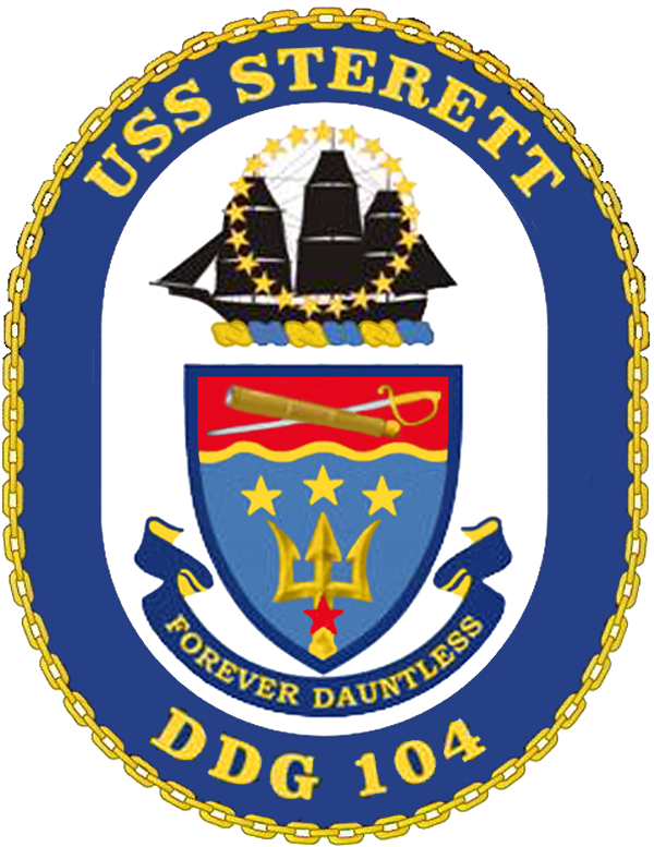 Uss Sterett Ddg-104 Crest - Uss Bataan (lhd-5) (600x777)