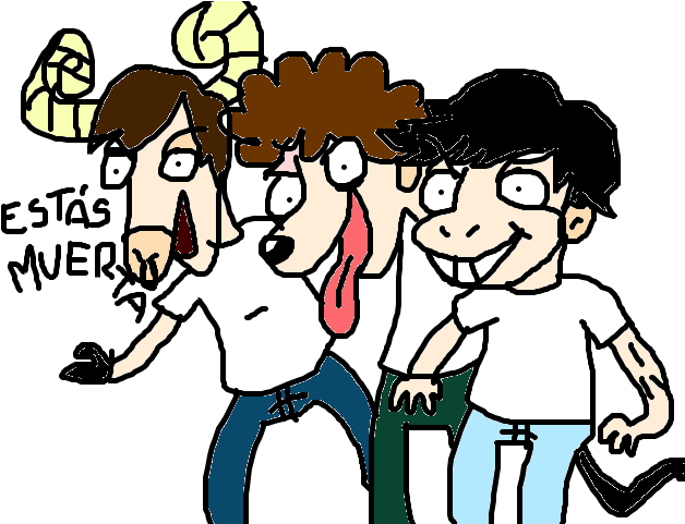 Sus Rostros Se Transformaron Como En Rostros De Animales - Cartoon (640x480)