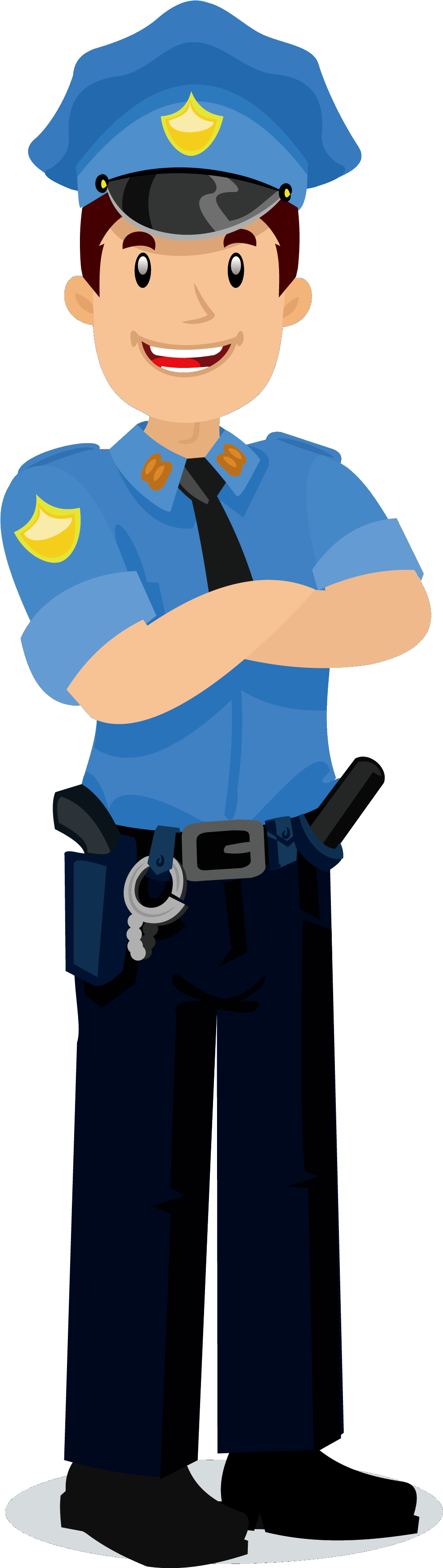 Contact Us - Security Guard Cartoon Png (1383x3502)