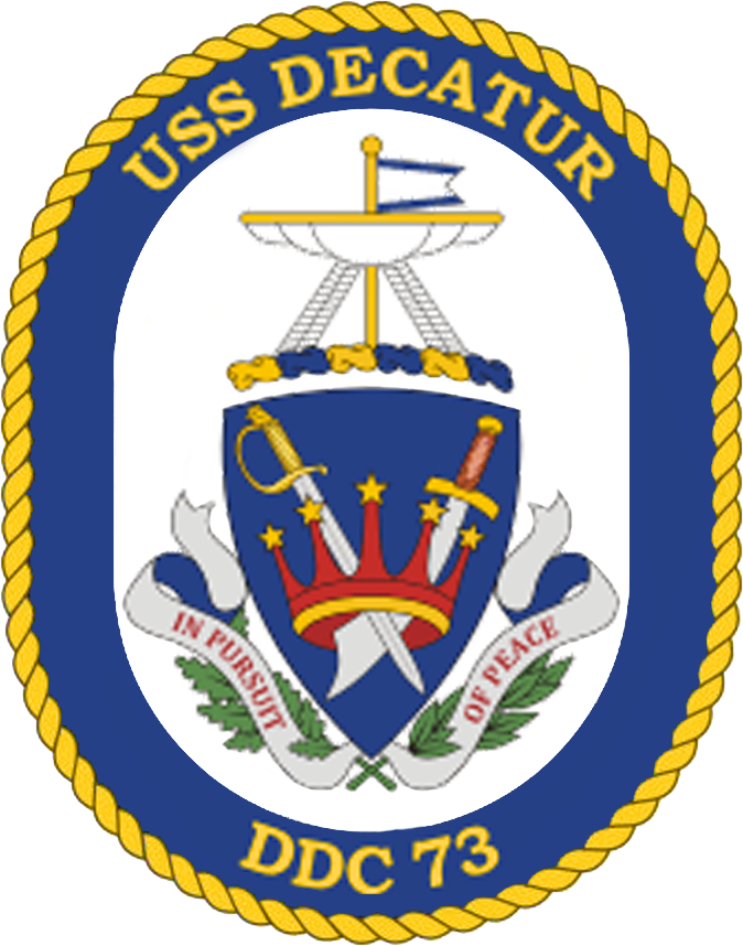 Uss Decatur Ddg-73 Crest - Uss O Kane Crest (674x858)