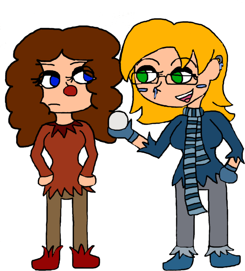 The Original Heat Miser And Snow Miser By Ronekimew - Cartoon (824x970)