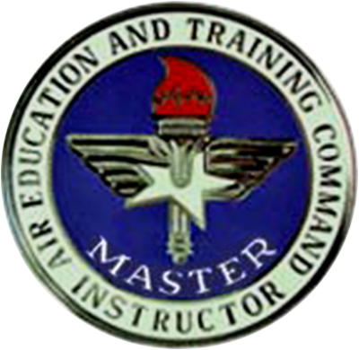 Usaf Air Education & Training Command Master Instructor - Half Past 2 Clock (400x390)
