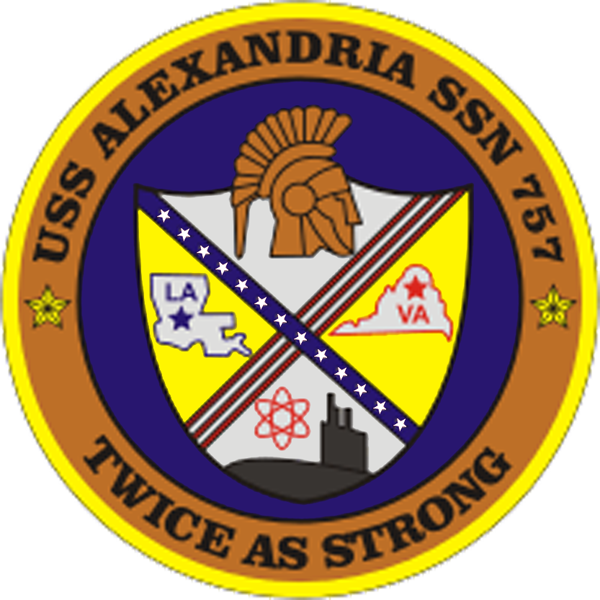 Uss Alexandria Ssn-757 Crest - Fleet Reserve Association Logo (600x600)