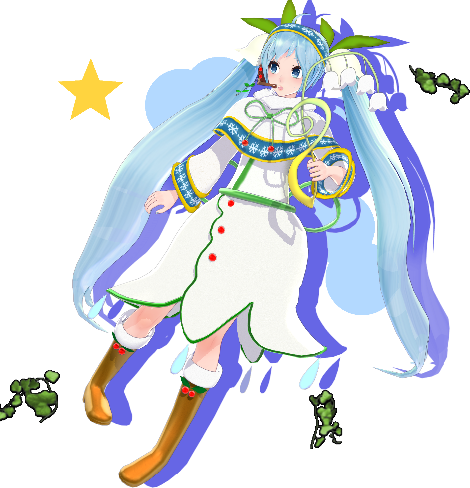 Tda Snow Miku 2015 Final - Hatsune Miku (2000x2000)