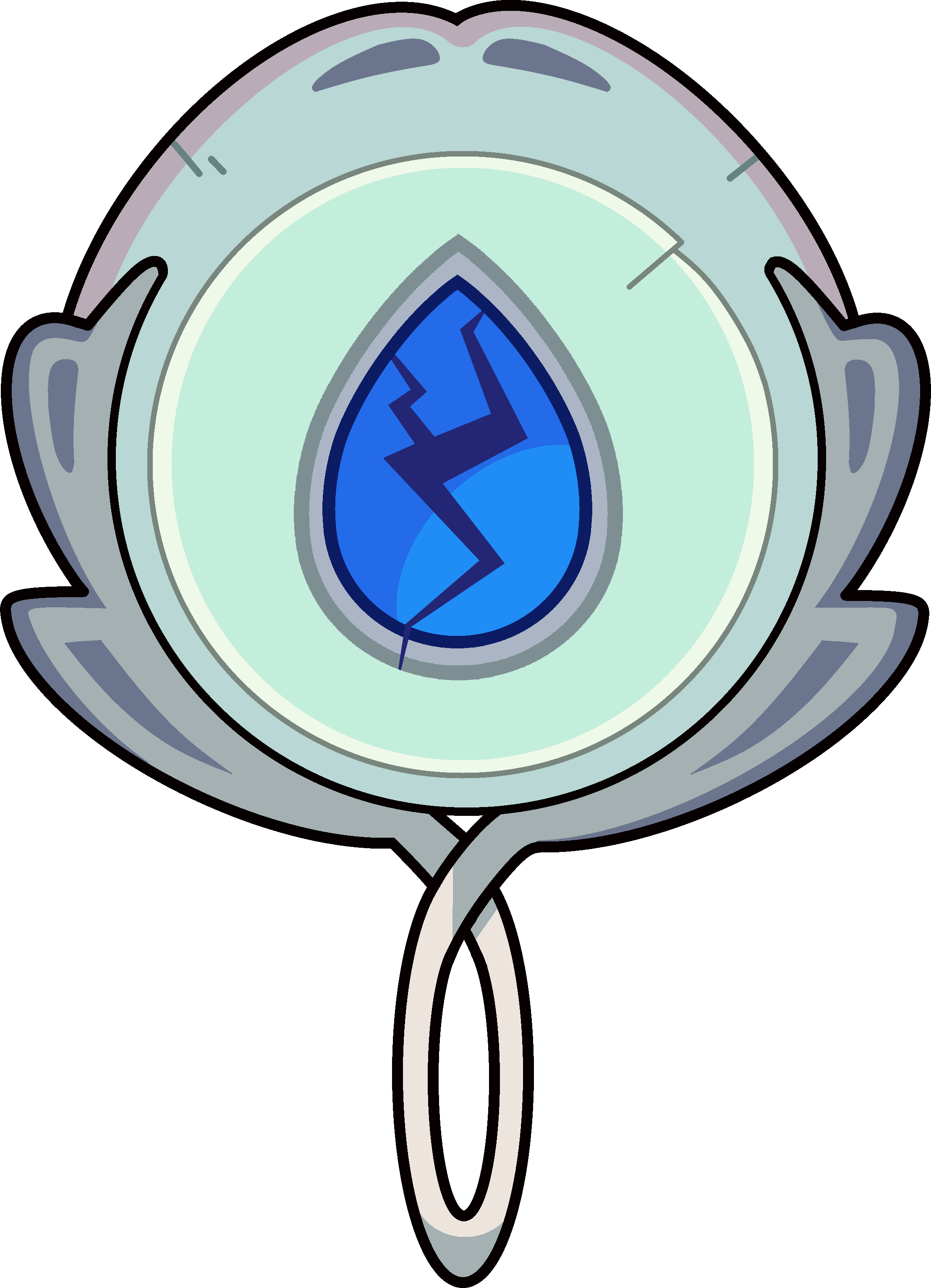 Front - Back - Lapis Lazuli Steven Universe Mirror (2218x3069)