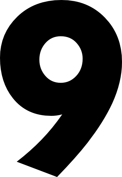 Nine Clipart (414x599)