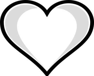 Coloring Trend Thumbnail Size Heart Outline Clip Art - Colouring Pages Of Heart (400x322)