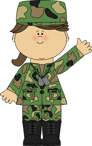 A Black Haired Lady Soldier Carrying An Automatic Machine - Army Girl Clipart (317x500)