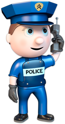 Stickers For Kids - Policia Infantil (262x490)