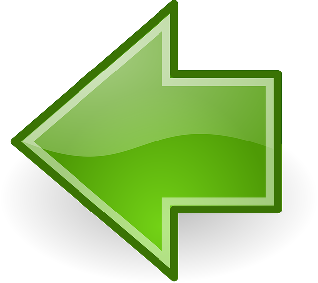 Backward, Arrow, Green, Left, Icon - Left Arrow Green Png (640x570)
