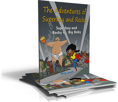Inspired By Kay And Her Dog Rocky - Super Kay And Rocky Vs Big Baby (500x432)