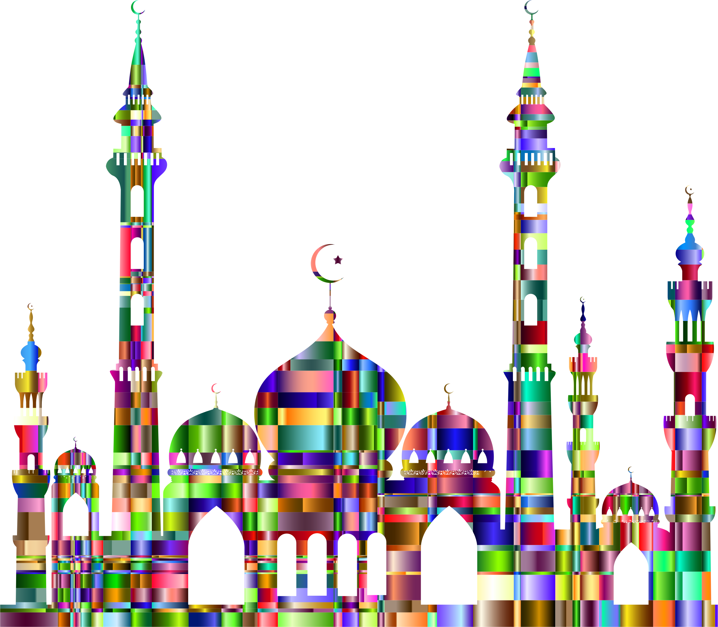 Chromatic Mosque 2 - Colorful Mosque Png (2318x2024)
