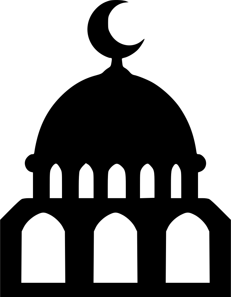 Black Mosque Png Image - Mosque Icon Png (764x980)