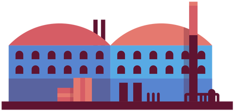 Manufacturing Plant Illustration Transparent Png - Factory (512x512)