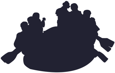 Rafting Clipart Silhouette - Rafting Silhouette Png (512x512)